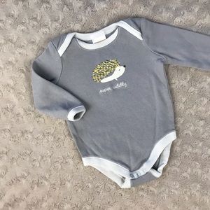 Gymboree Hedgehog Bodysuit Super Cuddly Newborn